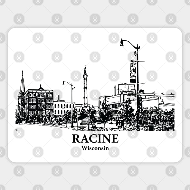 Racine - Wisconsin Magnet by Lakeric